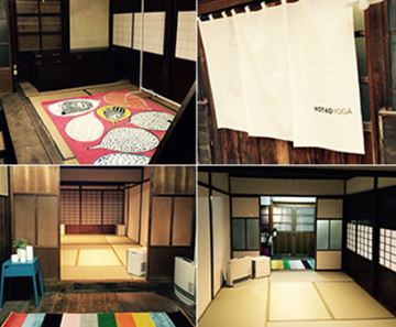 HOT40YOGA 金沢町家芳斉店のスタジオ内